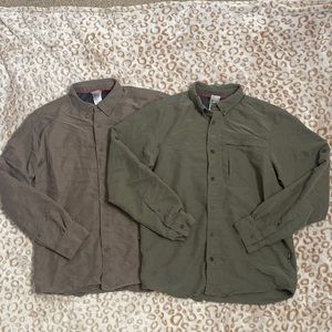 Mens Northface Button Up Bundle